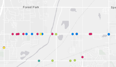 Map of OKC crashes